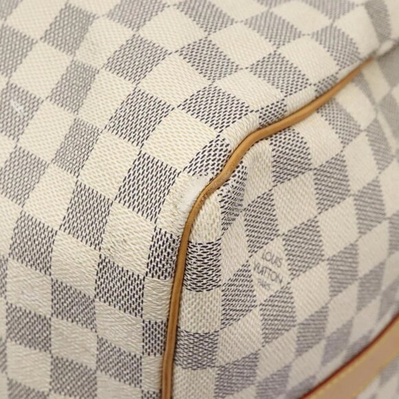 LOUIS VUITTON Damier Azur Keepall Bandouliere 55 Boston Bag N41429 Auth BD1851AV - Picture 4 of 16